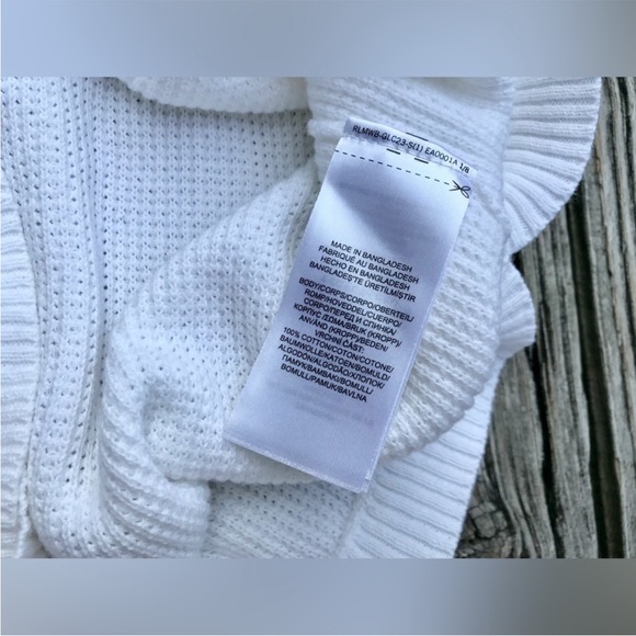 Women RALPH LAUREN Solid White Waffle Cowl Neck Pullover Top Shirt Size Large - Picture 2 of 6